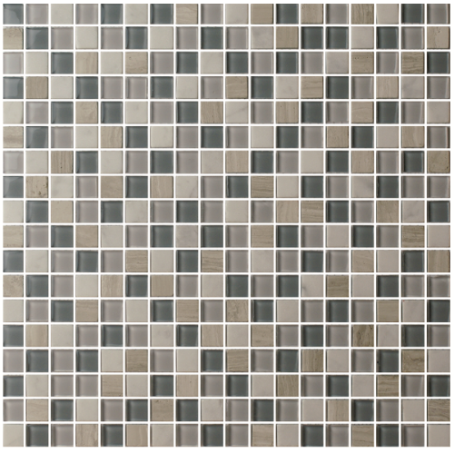 Glass Mosaic Mixcolor square shape 300x300x4mm Glass Mosaic Tiles Factory