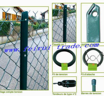 Chink Link Fence with T-Post for France Market