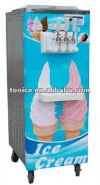 Three Nozzles Soft Ice Cream Machine with one year warranty