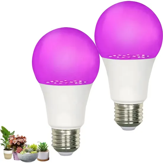 11W LED Full Spectrum Plant Grow Light Bulb - Equivalent to 100W, Suitable for Indoor Plants and Seed Starting (A19 A60 E26)
