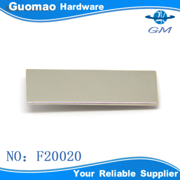 Plain high quality fashion metal bag label for bags