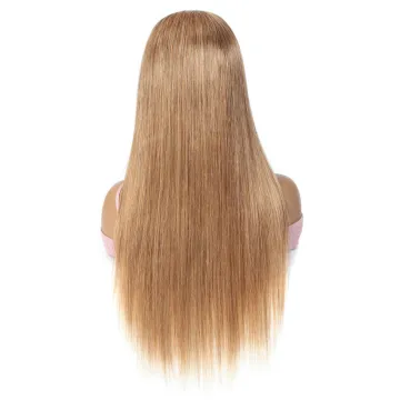 27# color Human Hair wigs Honey Blonde Lace front Wig Brazilian Remy Pre plucked Human hair wigs Factory Supply Directly