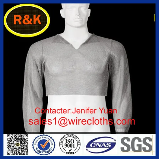 High protective 304/316 stainless steel hauberk mesh apron