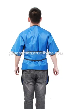 43", L 23" W Lead Apron Full Overlap Short Sleeve