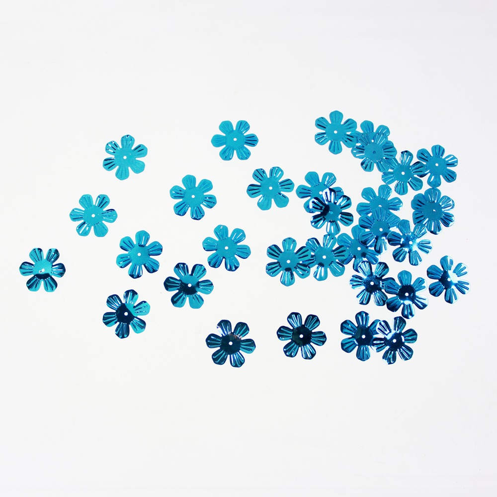 Sky Blue Flower Sequin