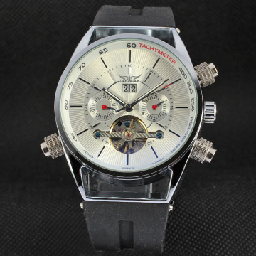 Stainless steel case back mechanical 3atm watch