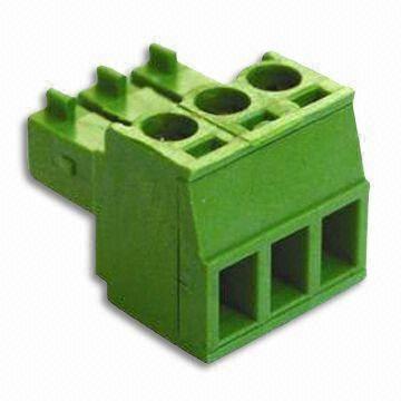 Female Terminal Block in 3.50/3.81mm Pitch, Zinc-plated Screws