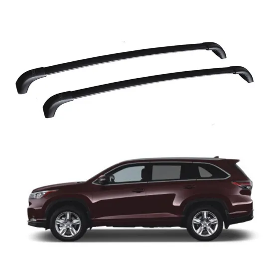 Aluminum Bar Luggage Rack with Plastic Foot Bracket for ACURA MDX 2014-2017