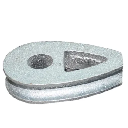 Professional DIN3091 Type Cable Thimbles: Ductile Iron Malleable Wire Rope Thimbles with Galvanized Surface