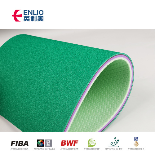2021 ENLIO BWF pvc 7.0mm Badminton Court Sports Flooring