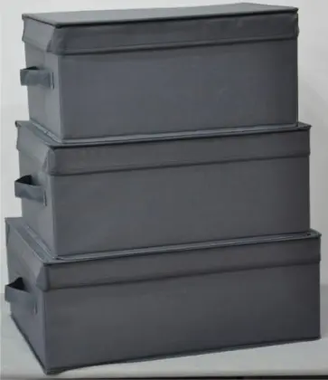 Grey Lided Storage Box -S