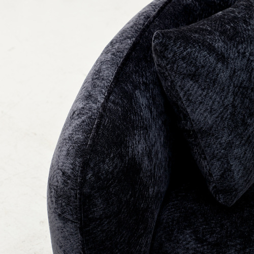 Sofa Fabrik Chenille Lengkung Moden