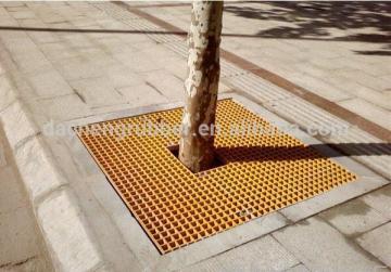 Square Molded Fiberglass Grating with TOP GRIT/molded grating for public transportation