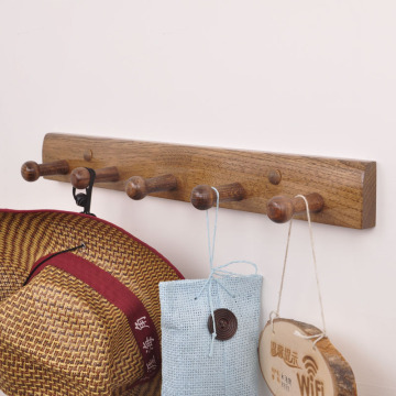 Creative Wood Wooden Garment Hooks Door Hooks Wall Hangers Wall Mount Coat Hat Hooks Entrance Bathroom