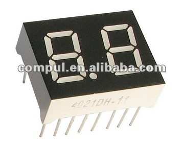 0.4 Inch Green Color Dual-digits 7 Segment LED Display/ 14 segments led display/green digital display/CA green led display
