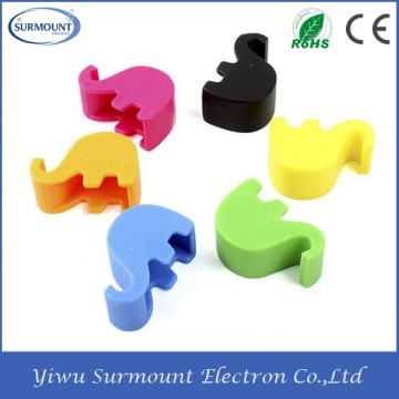 Hot selling cheapest Universal Mobile Phone Holder/Mini Elephant Cellphpne Stand/silicone smartphone stand