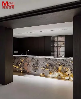 Brazilian Pandora Marble Home Bar