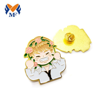 We make custom soft enamel metal pin badges