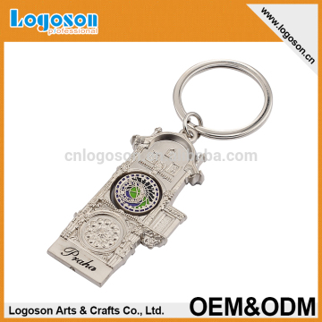 2015 hot sale souvenir Praha embossed metal keychain