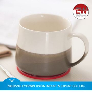 New product unique design promotion double wall ceramic mug from China