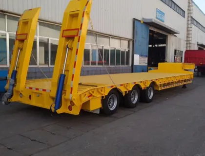 Flatbed Semi Trailer Low Bed Trucks And Trailers