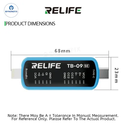 RELIFE TB-09 SE Type-C Lightning Phone Charging Port Tester