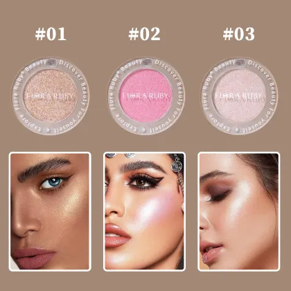 Custom Logo Glitter Highlighter Powder for Cosmetics