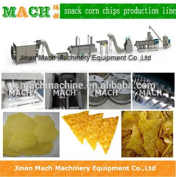 hot selling full automatic fried criapy corn Chips making machine