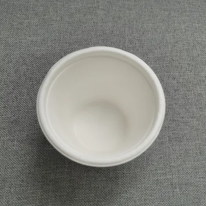Biodegradable sugarcane packaging 4oz cup disposable bagasse