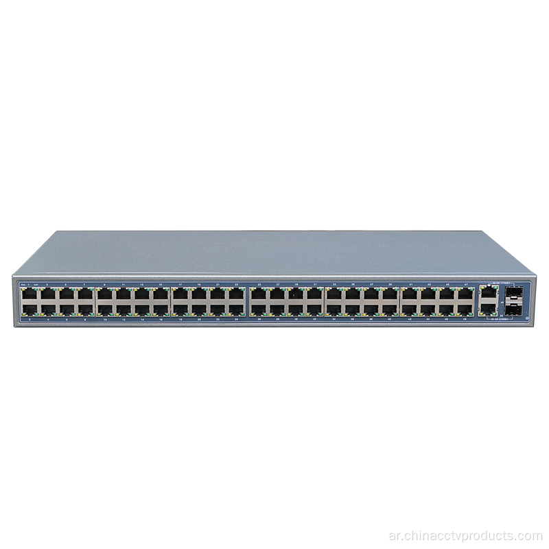 48Port 10/100Mbps أفضل قوة على مفتاح Ethernet Poe