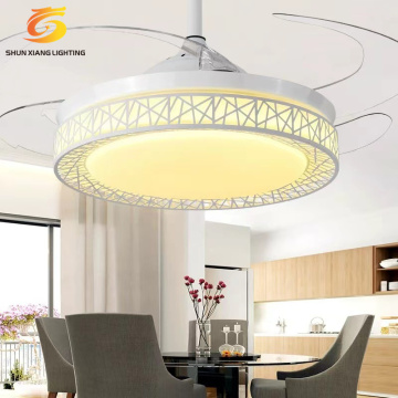 Modern Home Lighting Control: LED Ceiling Fans and Lamp Switches for Office, Bedroom, and Dining Room