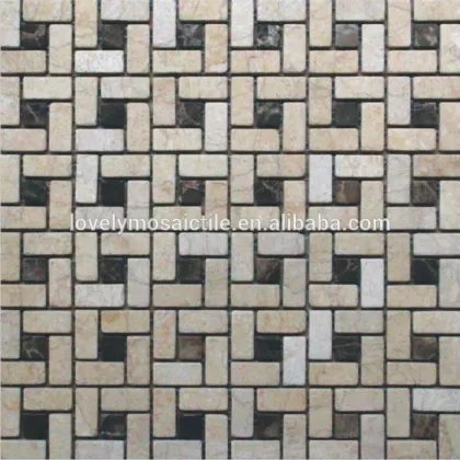 Ceramic Mix Glass Mix Semi-Precious Stone Mosaic Tile