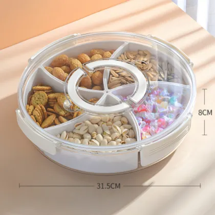 Five-Grid Snack Plate for New Year's Goods Storage