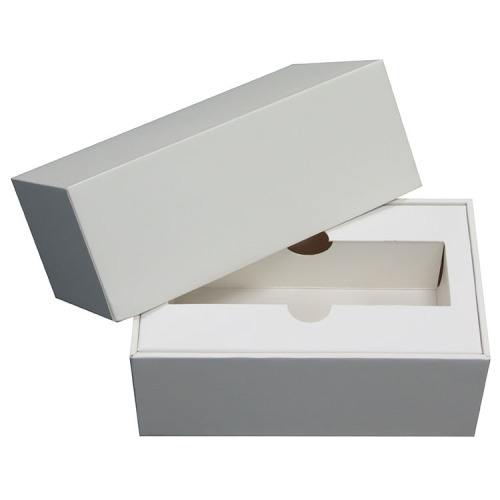 Elektronikprodukter Förpackning Anpassad vit låda med insats
