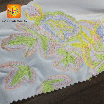 tissu de velours brodé en dentelle de haute qualité pour robe