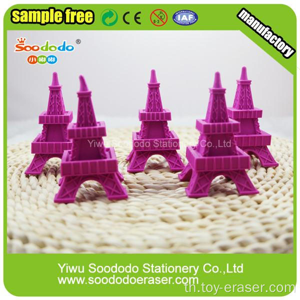 ประณีตฝรั่งเศส Red Eiffel Iron Tower Shaped Eraser