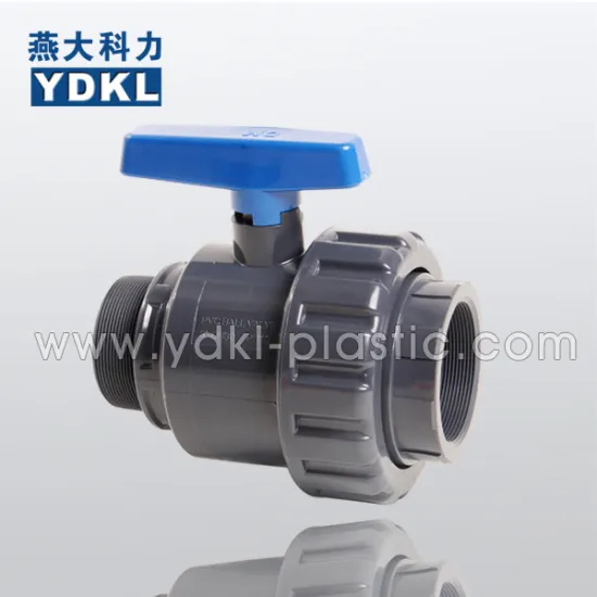 YDKL high quality PVC single true union ball valve