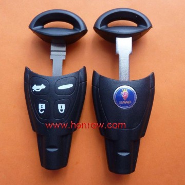 SAAB 4 button remote key blank with narrow blade