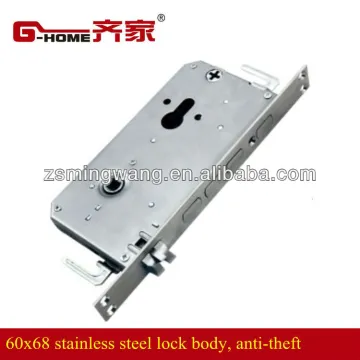stainless steel 6068 security door lock body