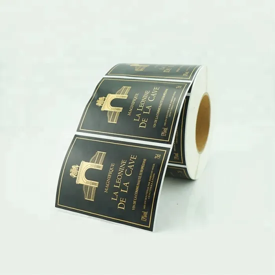 Custom Design Wine Label for Glass Bottle