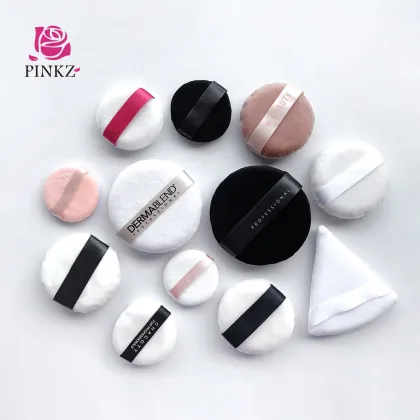 Cotton Powder Puff Makeup Tool Kits - Soft Material Natural Cosmetic Powder Puffs Wholesale