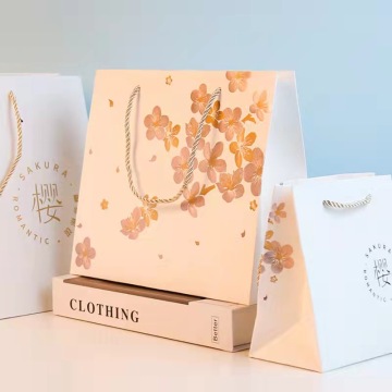 Beg membeli -belah Percetakan Logo Custom Mewah Untuk Hadiah Jenama &amp; Perhiasan Pakaian
