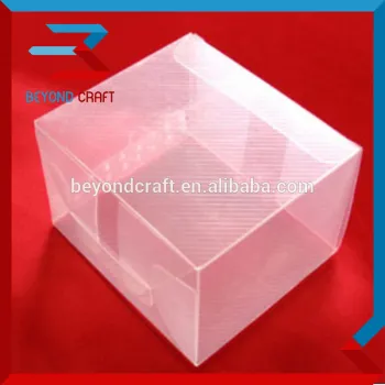 foldable clear poly plastic storage box translucent PP PET PVC folding boxes