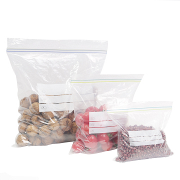 Household Refrigerator Packaging: Double Zipper Food Preservation Bags