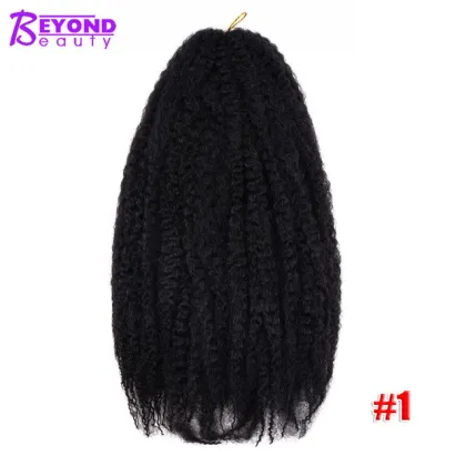 Burgundy synthetic marley braid afro curl marley braid hair synthetic afro twist marley hair crochet braids