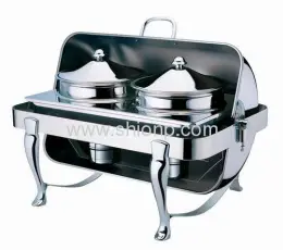 Oblong Soup Station With Chrome Leg 