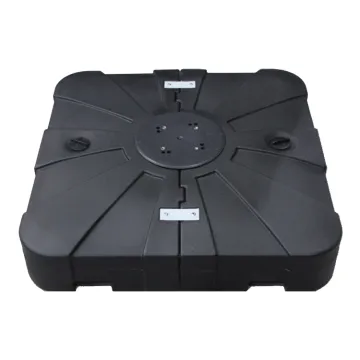 Outdoor Square Patio Umbrella with Garden Plastic Base
