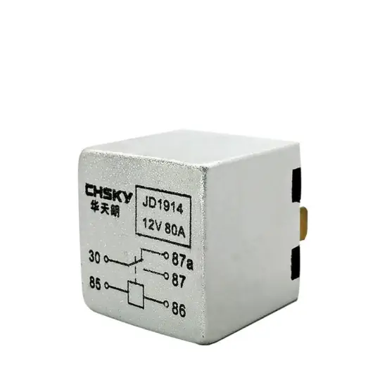 CHSKY High Quality Waterproof Universal 12V 80A 5Pin Automotive Relay (Normally Open)