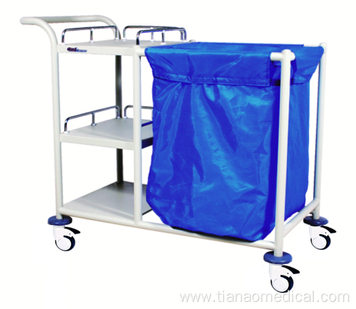 Hospital Steel Multi-functional Linen Trolley