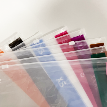Custom Transparent Plastic Sustainable Bag with Printed Logo and Zip Lock